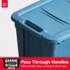 imageIRIS USA 20 Gallon EcoFriendly Heavy Duty Storage Totes with EasyGrip Handles 4 Pack  Large Bins with Lids Garage Organizing Tubs Durable Stackable Utility Containers Made in USA  NavyEcoFriendly Navy