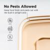 imageIRIS USA Dog Food Storage Container Airtight Lid 2Cup Scoop Up to 13 Pounds Pet Food Storage Versatile Pet Food Bin Treats BPA Free GrayDark GrayClearAlmond