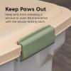 imageIRIS USA Dog Food Storage Container Airtight Lid 2Cup Scoop Up to 13 Pounds Pet Food Storage Versatile Pet Food Bin Treats BPA Free GrayDark GrayClearAlmond