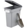 imageIRIS USA Dog Food Storage Container Airtight Lid 2Cup Scoop Up to 13 Pounds Pet Food Storage Versatile Pet Food Bin Treats BPA Free GrayDark GrayGrayDark Gray