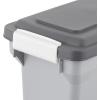 imageIRIS USA Dog Food Storage Container Airtight Lid 2Cup Scoop Up to 13 Pounds Pet Food Storage Versatile Pet Food Bin Treats BPA Free GrayDark GrayGrayDark Gray