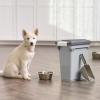 imageIRIS USA Dog Food Storage Container Airtight Lid 2Cup Scoop Up to 13 Pounds Pet Food Storage Versatile Pet Food Bin Treats BPA Free GrayDark GrayGrayDark Gray