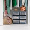 imageIRIS USA Plastic Drawer Storage Organizer 3Drawers 2Pack for Classroom Art Craft Supplies Dresser Closet Bathroom Bedroom Laundry Room WhiteClearBlack