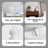 imageIRIS USA WOOZOO Desk Fan Oscillating Table Air Circulator 3 Speeds 32ft Max Air Distance 112 Adjustable Tilt 275db Low Noise Small Fan for Bedroom Office Dorm WhiteWHITE