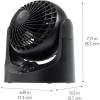 imageIRIS USA WOOZOO Desk Fan Oscillating Table Air Circulator 3 Speeds 32ft Max Air Distance 112 Adjustable Tilt 275db Low Noise Small Fan for Bedroom Office Dorm WhiteBLACK