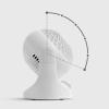 imageIRIS USA WOOZOO Desk Fan Oscillating Table Air Circulator 3 Speeds 32ft Max Air Distance 112 Adjustable Tilt 275db Low Noise Small Fan for Bedroom Office Dorm WhiteWHITE