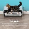 imageIRIS USA XXLarge Cat Litter Box Open Top Extra Large Litter Box for Big Cats and MultiCat Households High Sided Scatter Shield Easy to Clean 30quot L x 20quot W x 14quot H BlackBlack