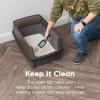 imageIRIS USA XXLarge Cat Litter Box Open Top Extra Large Litter Box for Big Cats and MultiCat Households High Sided Scatter Shield Easy to Clean 30quot L x 20quot W x 14quot H BlackDark Gray
