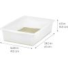 imageIRIS USA XXLarge Cat Litter Box Open Top Extra Large Litter Box for Big Cats and MultiCat Households High Sided Scatter Shield Easy to Clean 30quot L x 20quot W x 14quot H BlackPearl