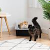 imageIRIS USA XXLarge Cat Litter Box Open Top Extra Large Litter Box for Big Cats and MultiCat Households High Sided Scatter Shield Easy to Clean 30quot L x 20quot W x 14quot H BlackBlack