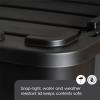 imageIRIS USA 12 Gallon Heavy Duty Holiday Storage Bins with Lids 4 Pack  Made in USA Tough Snap On Lid Stackable Industrial Rugged Tubs Garage Organization Reusable Box  GreenRedBlack