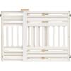 imageIRIS USA 24quot 39quot Dog Gate Plastic Pet Gate Indoor Expandable Portable Dog Gate for Doorways 25quot H White 2 PackWhite