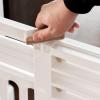 imageIRIS USA 24quot 39quot Dog Gate Plastic Pet Gate Indoor Expandable Portable Dog Gate for Doorways 25quot H White 2 PackWhite