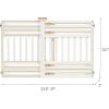 imageIRIS USA 24quot 39quot Dog Gate Plastic Pet Gate Indoor Expandable Portable Dog Gate for Doorways 25quot H White 2 PackWhite