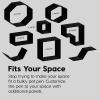 imageIRIS USA 24quot 4Panel Pet Dog Puppy Playpen IndoorOutdoor Dog Pen 35 x 35 x 24 Foldable Fold It Down Easy Storing Customizable WhiteBlack