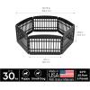 imageIRIS USA 24quot 4Panel Pet Dog Puppy Playpen IndoorOutdoor Dog Pen 35 x 35 x 24 Foldable Fold It Down Easy Storing Customizable WhiteBlack