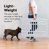 imageIRIS USA 24quot 4Panel Pet Dog Puppy Playpen IndoorOutdoor Dog Pen 35 x 35 x 24 Foldable Fold It Down Easy Storing Customizable WhiteWhite