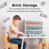 imageIRIS USA 3Tier Scrapbook Storage Unit with Organizer Top Fits 12quot x 12quot Papers for Tools Office Art and Craft Supplies Desktop Organizer Built in Handle WhiteClear3Tier Drawer  White
