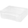 imageIRIS USA 3Tier Scrapbook Storage Unit with Organizer Top Fits 12quot x 12quot Papers for Tools Office Art and Craft Supplies Desktop Organizer Built in Handle WhiteClearExtra Thick Single Case  Clear