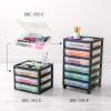 imageIRIS USA 3Tier Scrapbook Storage Unit with Organizer Top Fits 12quot x 12quot Papers for Tools Office Art and Craft Supplies Desktop Organizer Built in Handle WhiteClear6Pack Thick Cases  Clear