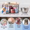 imageIRIS USA Plastic Storage Basket 6Pack Medium Shelf Basket Storage Organizer for Pantry Cabinet Bedroom Closet Laundry Room EcoFriendly NavyLight Brown
