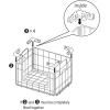 imageIRIS USA Plastic Storage Basket 6Pack Medium Shelf Basket Storage Organizer for Pantry Cabinet Bedroom Closet Laundry Room EcoFriendly NavyLight Brown