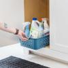 imageIRIS USA Plastic Storage Basket 6Pack Medium Shelf Basket Storage Organizer for Pantry Cabinet Bedroom Closet Laundry Room EcoFriendly NavyNavy