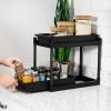 imageIRIS USA Under Sink Organizer 4 Pack Pull Out Under Cabinet Organizers and Storage Kitchen Shelf Pantry Bathroom Under Counter Cleaning Supplies Vertical Spice Rack Slide Out Drawer Easy Install4 Pack