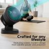 imageIRIS USA WOOZOO Desk Fan with Remote Oscillating Turbo Air Circulator 3 Speeds 56ft Max Air Distance Adjustable Tilt Small Fan for Bedroom Office Dorm BlackTABLE TOP