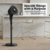 imageIRIS USA WOOZOO Desk Fan with Remote Oscillating Turbo Air Circulator 3 Speeds 56ft Max Air Distance Adjustable Tilt Small Fan for Bedroom Office Dorm BlackPEDESTAL