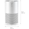 imageIRIS USA WOOZOO True HEPA Air Purifier H13 3in1 filter removes 9997 of particles pet hair smoke and odors covers up to 648 ft 46W Energy Star motor ideal for bedrooms and allergies648 Sq Ft