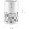imageIRIS USA WOOZOO True HEPA Air Purifier H13 3in1 filter removes 9997 of particles pet hair smoke and odors covers up to 648 ft 46W Energy Star motor ideal for bedrooms and allergies307 Sq Ft