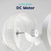 imageIRIS USA WOOZOO Wall Fan with Remote Oscillating Air Circulator 3 Speeds 414 sqft Coverage Area Adjustable Tilt Small Fan for Bedroom Livingroom Office Dorm WhiteWHITE