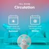 imageIRIS USA WOOZOO Wall Fan with Remote Oscillating Air Circulator 3 Speeds 414 sqft Coverage Area Adjustable Tilt Small Fan for Bedroom Livingroom Office Dorm WhiteWHITE