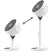 imageIRIS USA WOOZOO Wall Fan with Remote Oscillating Air Circulator 3 Speeds 414 sqft Coverage Area Adjustable Tilt Small Fan for Bedroom Livingroom Office Dorm WhiteWHITE