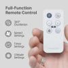 imageIRIS USA WOOZOO Wall Fan with Remote Oscillating Air Circulator 3 Speeds 414 sqft Coverage Area Adjustable Tilt Small Fan for Bedroom Livingroom Office Dorm WhiteWHITE