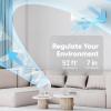 imageIRIS USA WOOZOO Wall Fan with Remote Oscillating Air Circulator 3 Speeds 414 sqft Coverage Area Adjustable Tilt Small Fan for Bedroom Livingroom Office Dorm WhiteWHITE