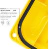 imageIRIS USA WeatherPro 21 Gallon Lockable Storage Bins with Lids 4 Pack  Made in USA Heavy Duty Stackable Containers Garage Organizing Tubs Rugged Sturdy Equipment Utility Box  BlackYellowBlackYellow