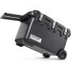 imageIRIS USA Hugel 64 QT Cooler Heavy Duty Metal Buckles Portable VacuumInsulated Ice Chest Builtin Handles ampamp Wheels Durable Hard Cooler Fishing Camping Boats Beach Tailgating Road Trips Gray