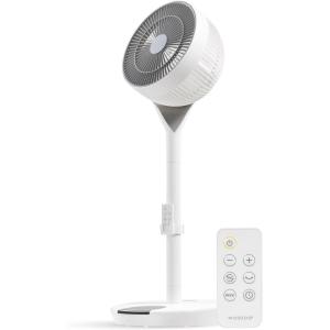 imageIRIS USA WOOZOO Wall Fan with Remote Oscillating Air Circulator 3 Speeds 414 sqft Coverage Area Adjustable Tilt Small Fan for Bedroom Livingroom Office Dorm WhiteWHITE