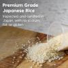 imageIRIS Instant White Sushi Rice 10 Pack Premium Japanese Short Grain Sticky Rice Microwave for 80 seconds 12 Minutes Gluten Free Vegan Grown Polished and Packed in JapanRaw  Very Soft