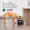 imageIRIS USA 2in1 Elevated Dog Bowls 6quot H with Airtight Pet Food Storage Container Holds Up to 5 Lbs Removable 4 Thick 16 oz Stainless Steel Bowls at Home or Camping Pet Dish Bowl Set SmokeBlackSmokeBlack