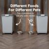 imageIRIS USA Dog Food Storage Container with Wheels Airtight Lid 2Cup Scoop Up to 54 Pounds Pet Food Storage Built in Scoop Storage in Lid Versatile Pet Food Bin Portable BPA Free GrayDark GrayGrayDark Gray