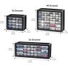 imageIRIS USA Plastic Drawer Storage Organizer 2Pack 26Drawer Teacher Toolbox Bead Small Parts Organizer Cabinet for Hardware Crafts Nuts Bolts Tools Sticker Business Scrapbook Art Hobby Garage  Black26 Drawer