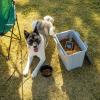 imageIRIS USA Stackable Dog Food Storage Container with 2 Cup Scoop 4 Secure Latches Fits up to 30 lbs Pet Dry Food Bin Gasket Seal Lid BPA Free Stackable Easy Measure GrayDark Gray