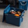 imageIRIS USA WeatherPro 19 Qt EcoFriendly Storage Bins with Lids 6 Pack BPAFree Plastic Gasket Box with Tight Latch and Seal Stackable Nestable Tote Tub  Navy103 Qt  2 Pack