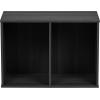 imageIRIS CX2 Wood Bookshelf Storage Shelf Bookcase 2Tier WhiteBlack