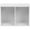 imageIRIS CX2 Wood Bookshelf Storage Shelf Bookcase 2Tier WhiteWhite