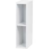 imageIRIS USA 2Tier Cubby Storage Bookshelf with Adjustable Shelves 6quot Width Stackable Easy Assembly Space Saving Shelving Unit Bookcase White6W  2 Tier
