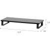 imageIRIS USA 2Tier MultiPurpose PC Monitor Organizer Stand Stackable Ergonomic Desktop and Countertop Riser for Computer Laptop TV Shoes Kitchen Pantry and Closet Organization BlackBlack